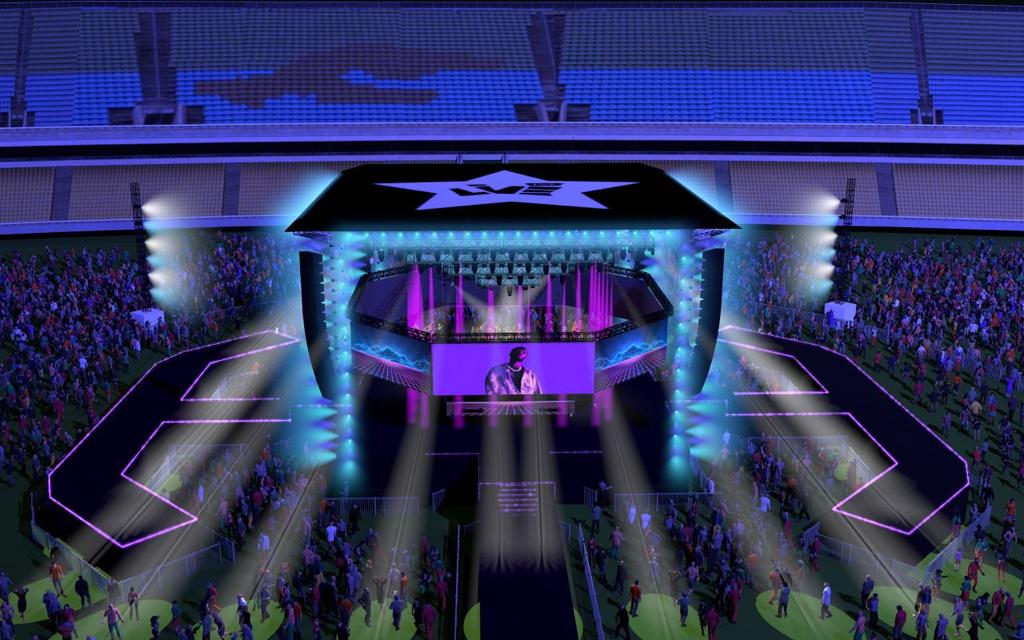 Elegance Redefined Elegant stage setup meticulously designed for elevating brand presence.