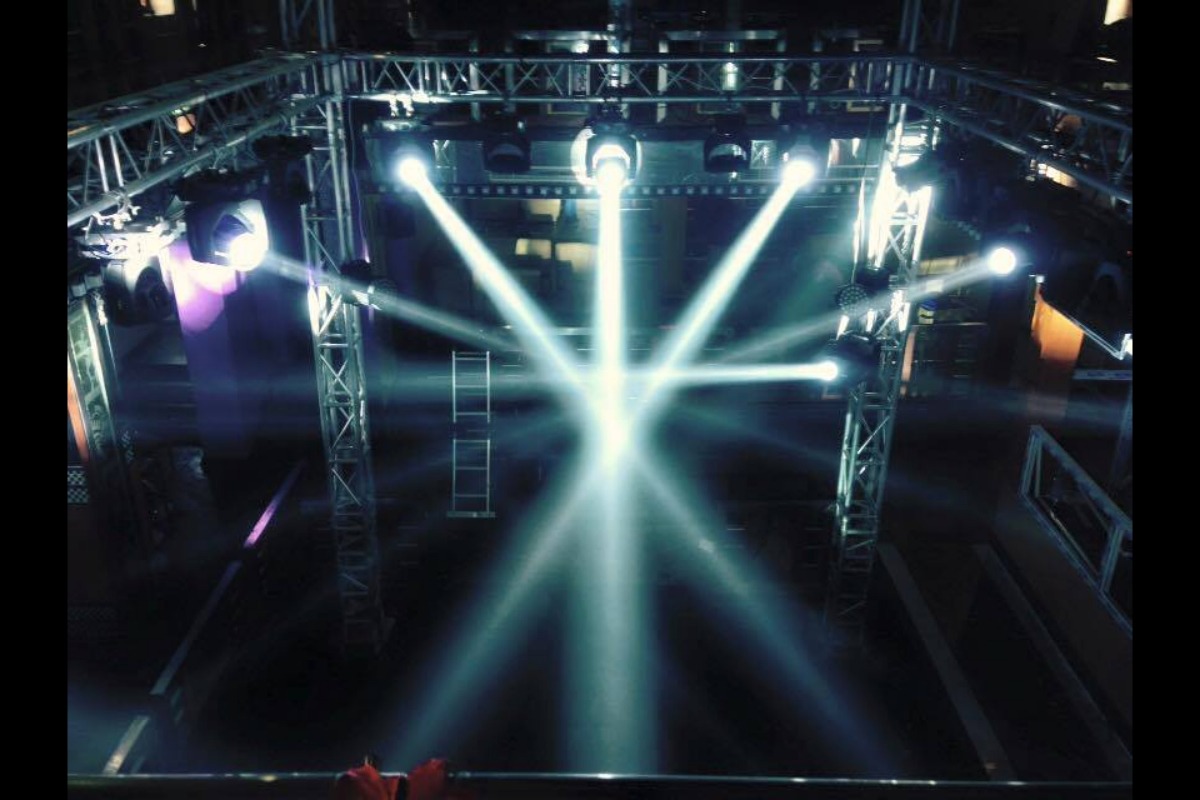 Bright spotlight beam from custom lighting rig – Western Cape