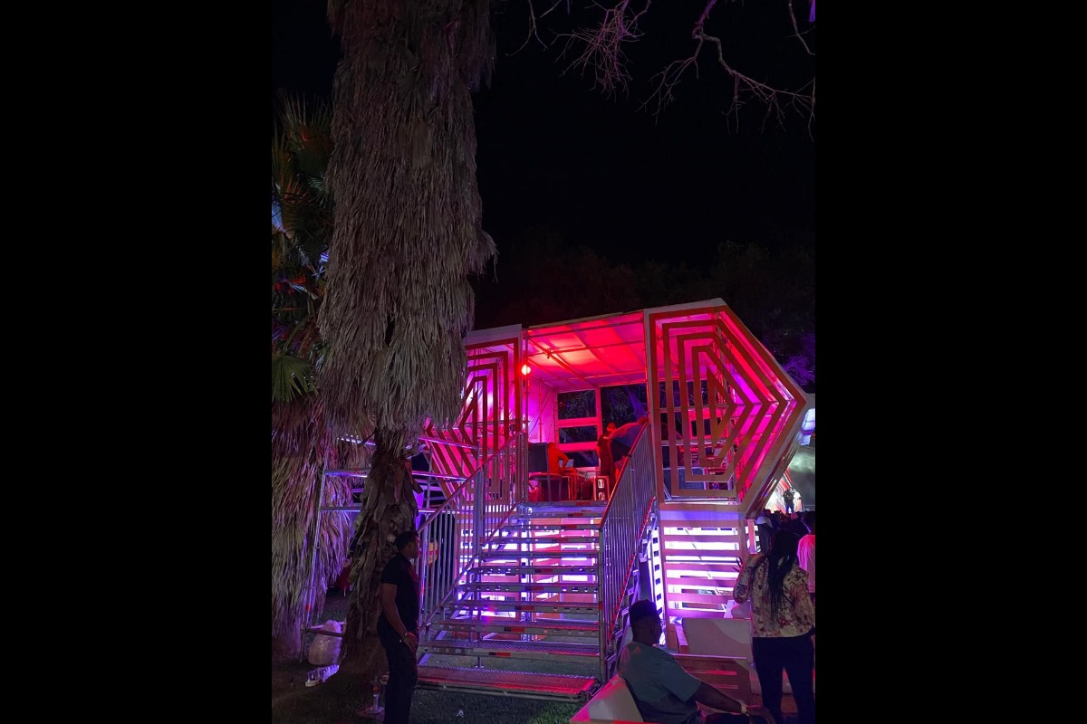 Neon event structure for night activation – Cape Town build