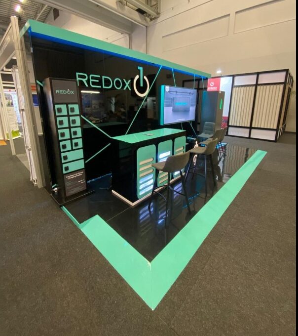 Custom expo stand design and build in Cape Town by Animate-Co featuring illuminated branding and in-house manufacturing.