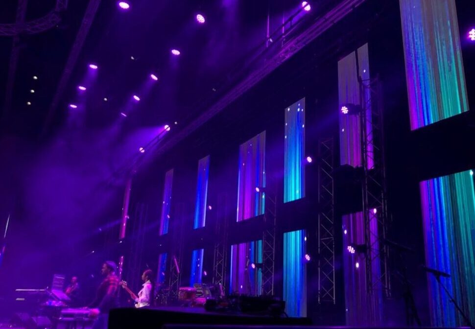 Event Management Company Cape Town that does LED screen rental and vertical LED wall installation for live event in Cape Town by Animate-Co